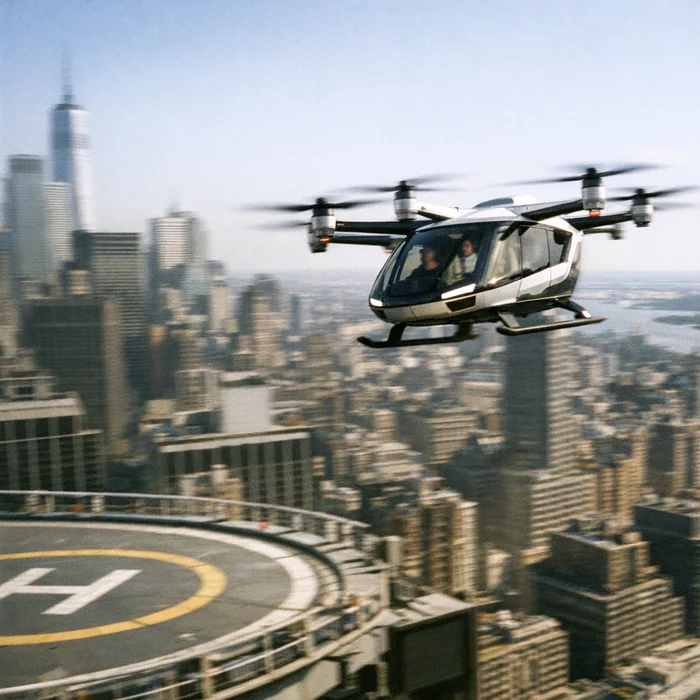 Летающие такси могут начать перевозить пассажиров уже в 2026 году