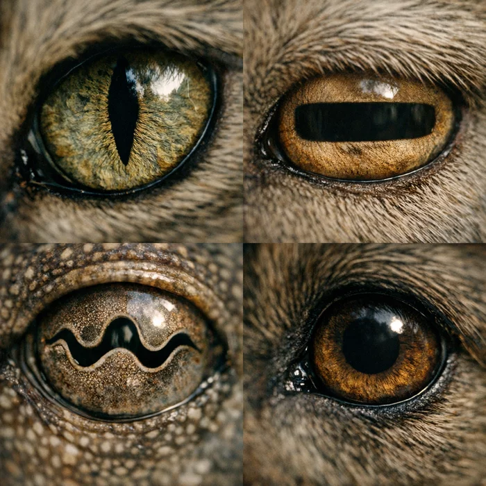 Почему у животных зрачки настолько разной формы?
