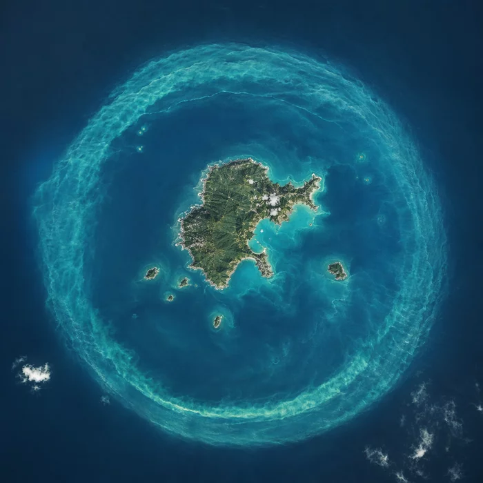 Почему вокруг Чатемских островов появилось светящееся кольцо из планктона?