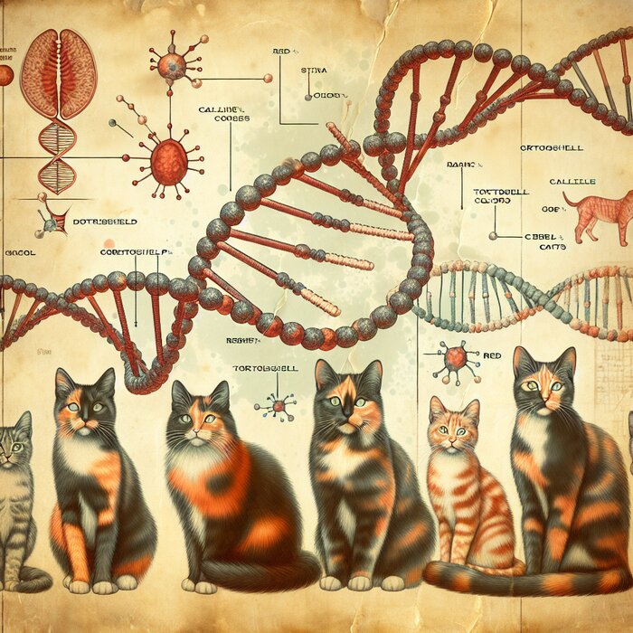 Тайна рыжих, черепаховых и калико: раскрытие генетического кода кошачьих окрасов