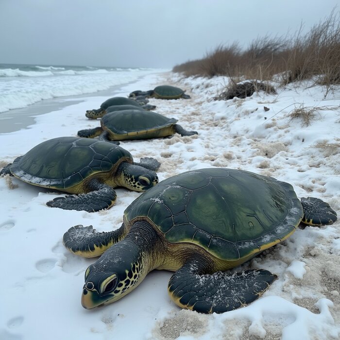 Почему зелёные морские черепахи оказались в беде во Флориде?